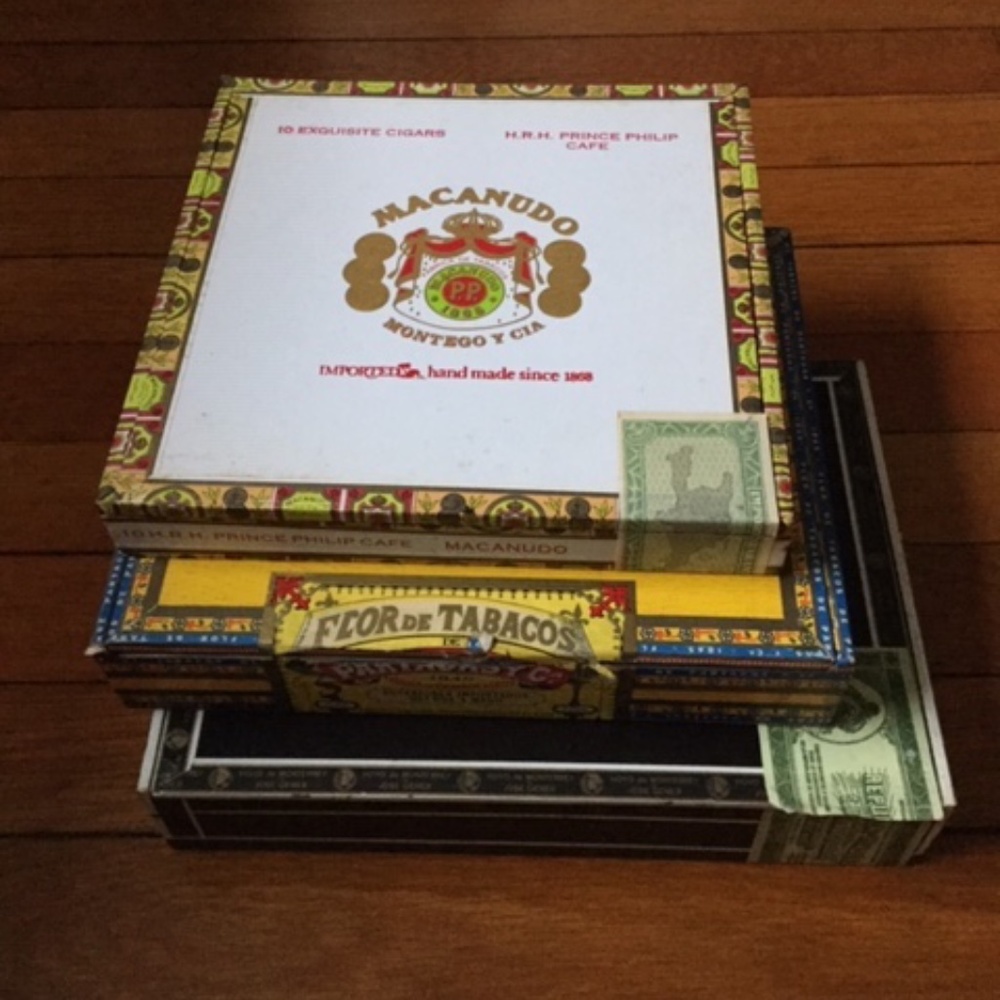 Vintage Cigar Box Set of 3 Collectors Item